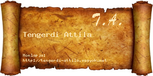 Tengerdi Attila névjegykártya