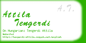 attila tengerdi business card